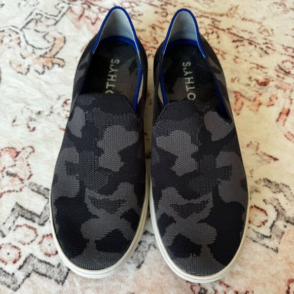 Rothy's The Original Slip On Sneaker in Grey Camo - Picture 2 of 6